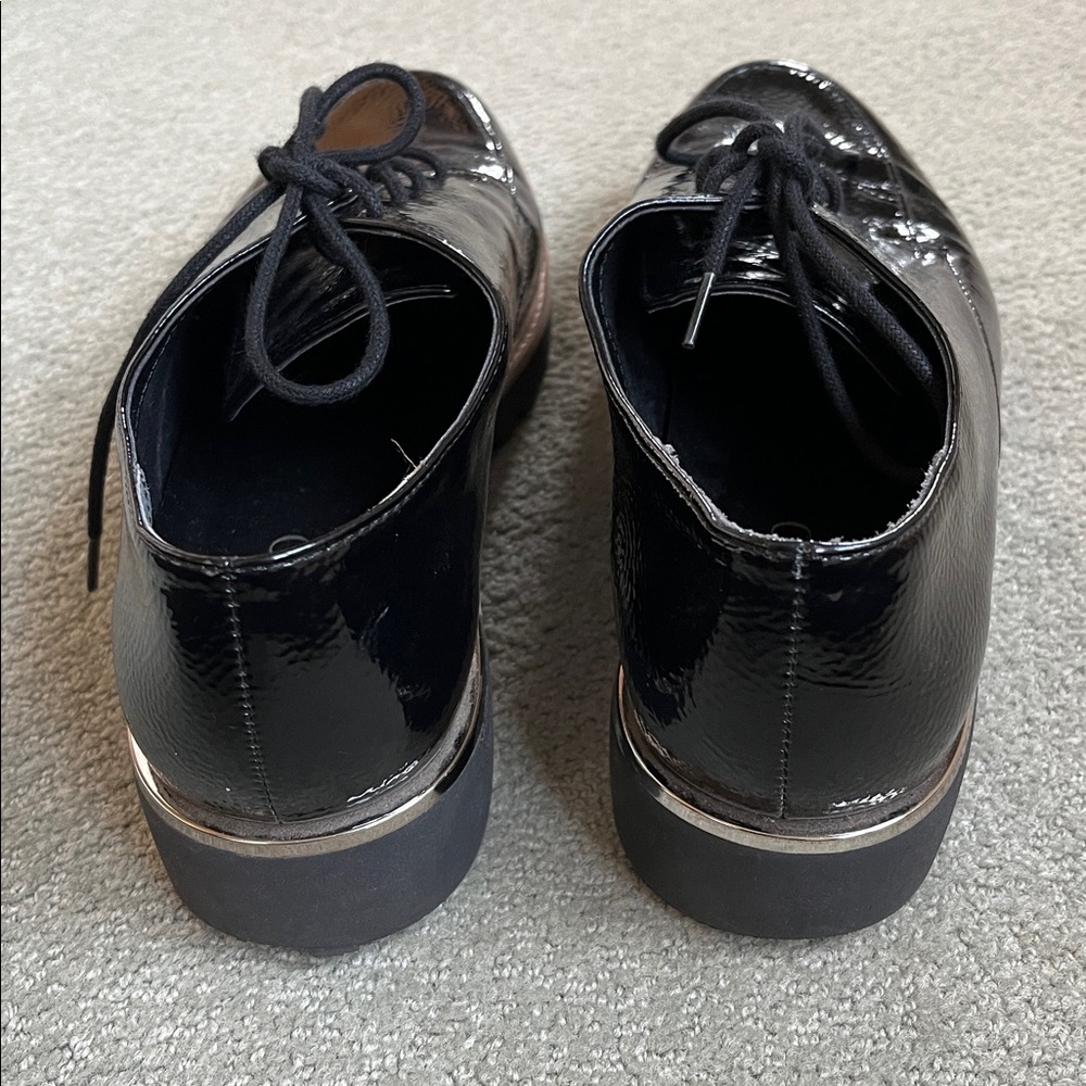Franco Sarto Black Patent Leather Oxfords, Women’s Size 8M - Picture 4 of 5